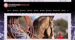 Desktop Screenshot of lincolncountynevada.com
